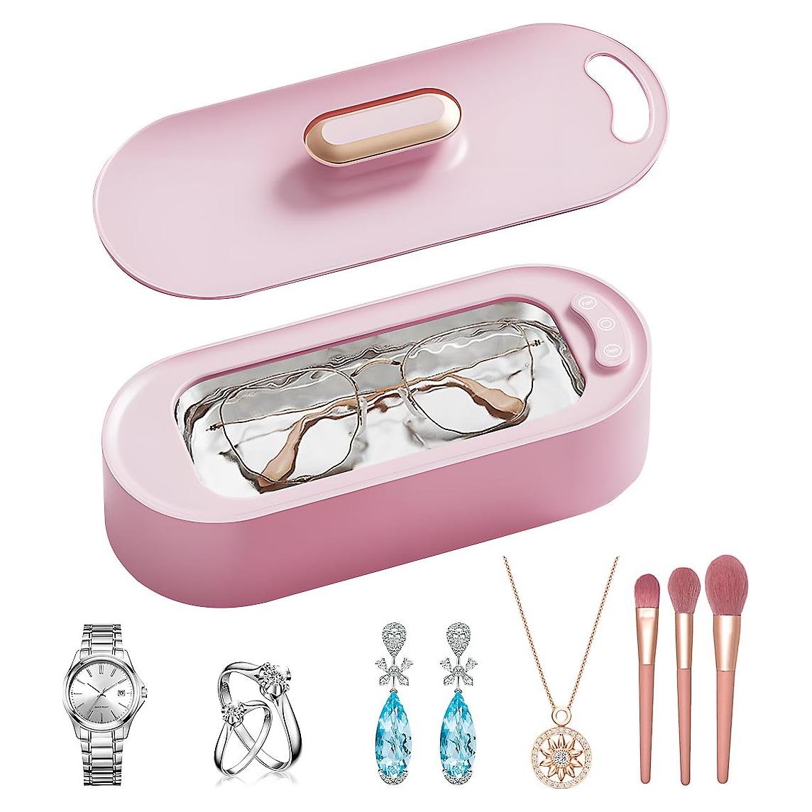 Limpiador Ultrasónico de Joyas Gumnay 400ml 48KHz Acero Inoxidable