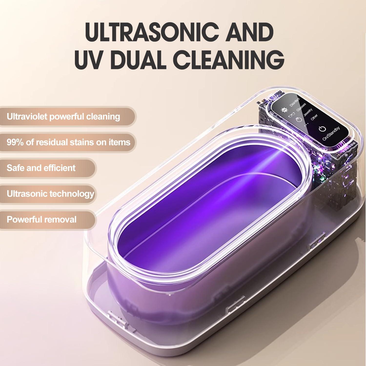 Limpiador Ultrasónico GOAKICHGO 650ml 50kHz para Joyas y Gafas