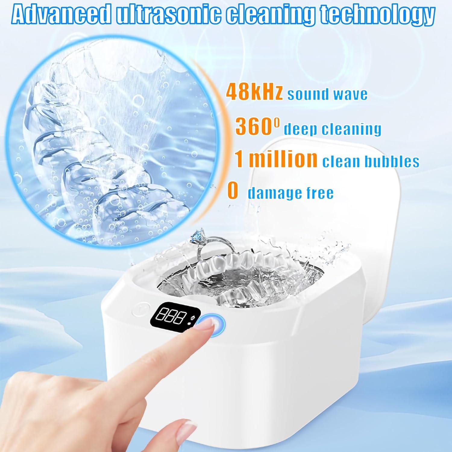 Limpiador Ultrasónico de Joyas YINPAD 220ML Silencioso