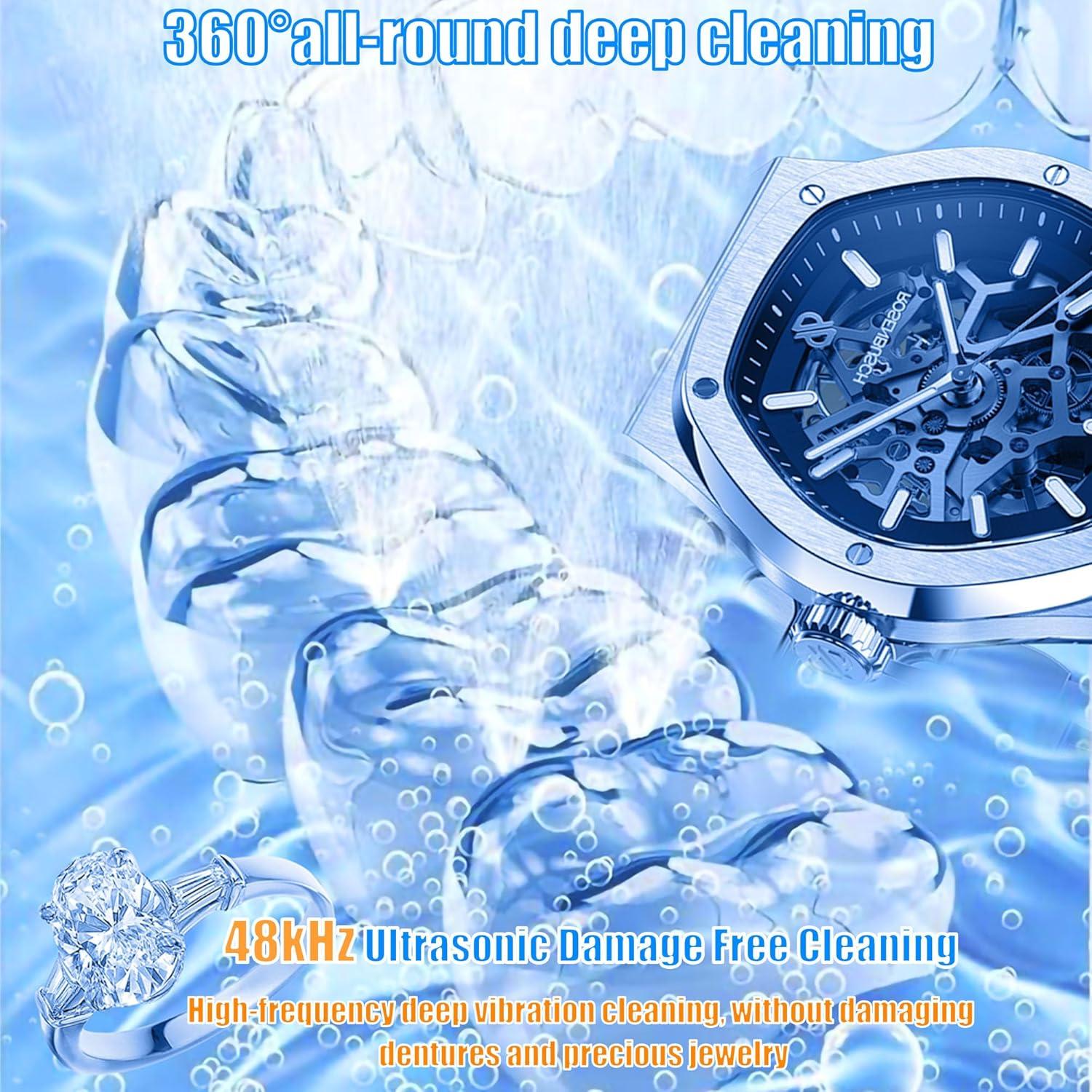 Limpiador Ultrasónico de Joyas YINPAD 220ML Silencioso