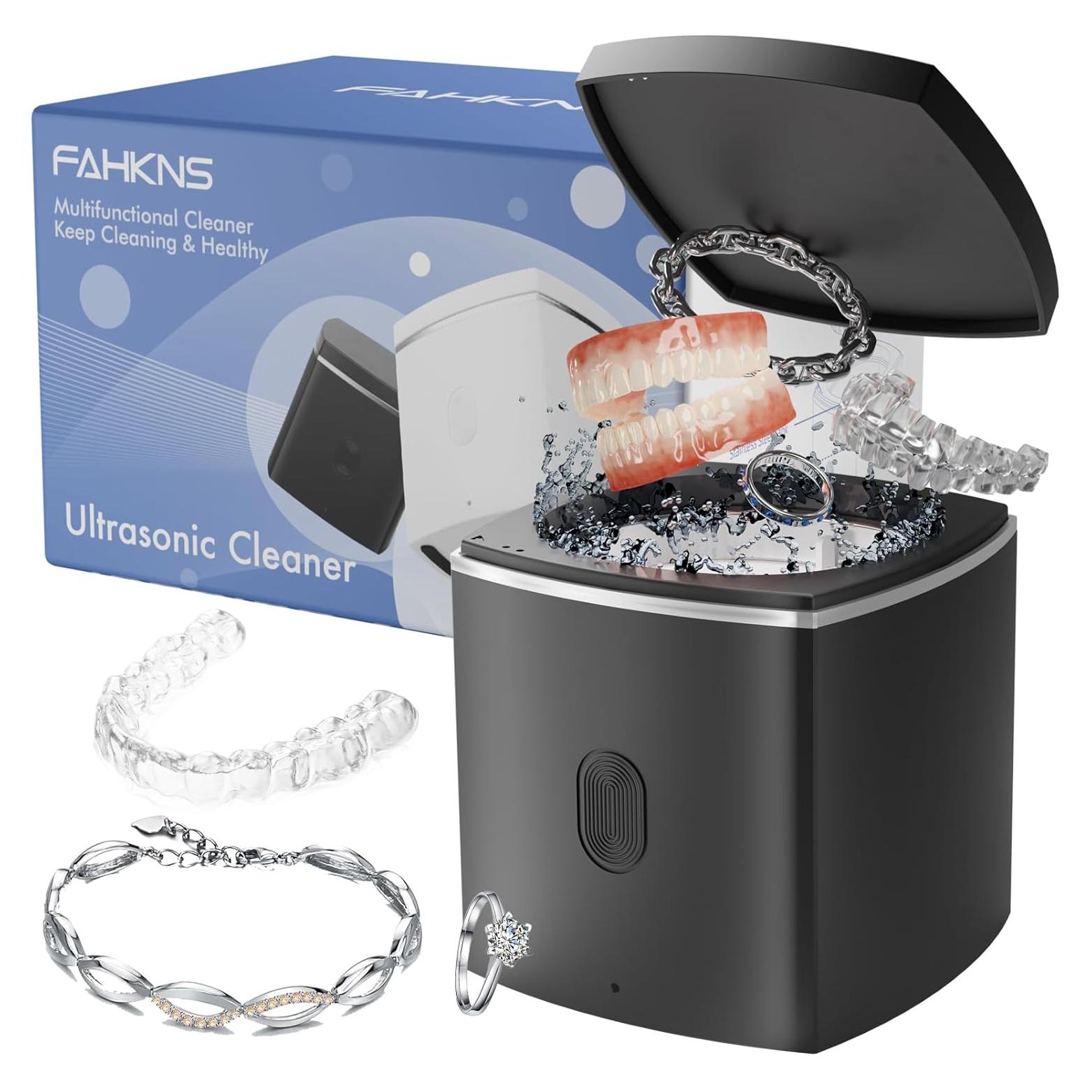 Limpiador Ultrasónico FAHKNS 200ml para Dentaduras y Joyería