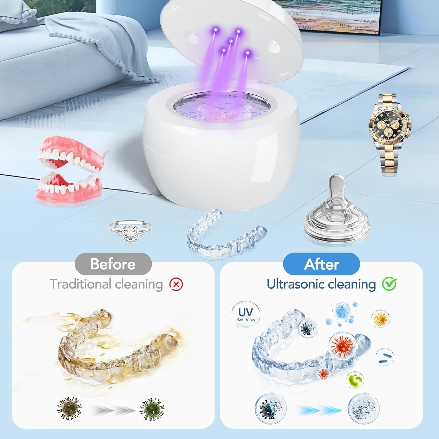 Limpiadora Ultrasónica SHPMXUPW 200ML para Joyería y Dentaduras