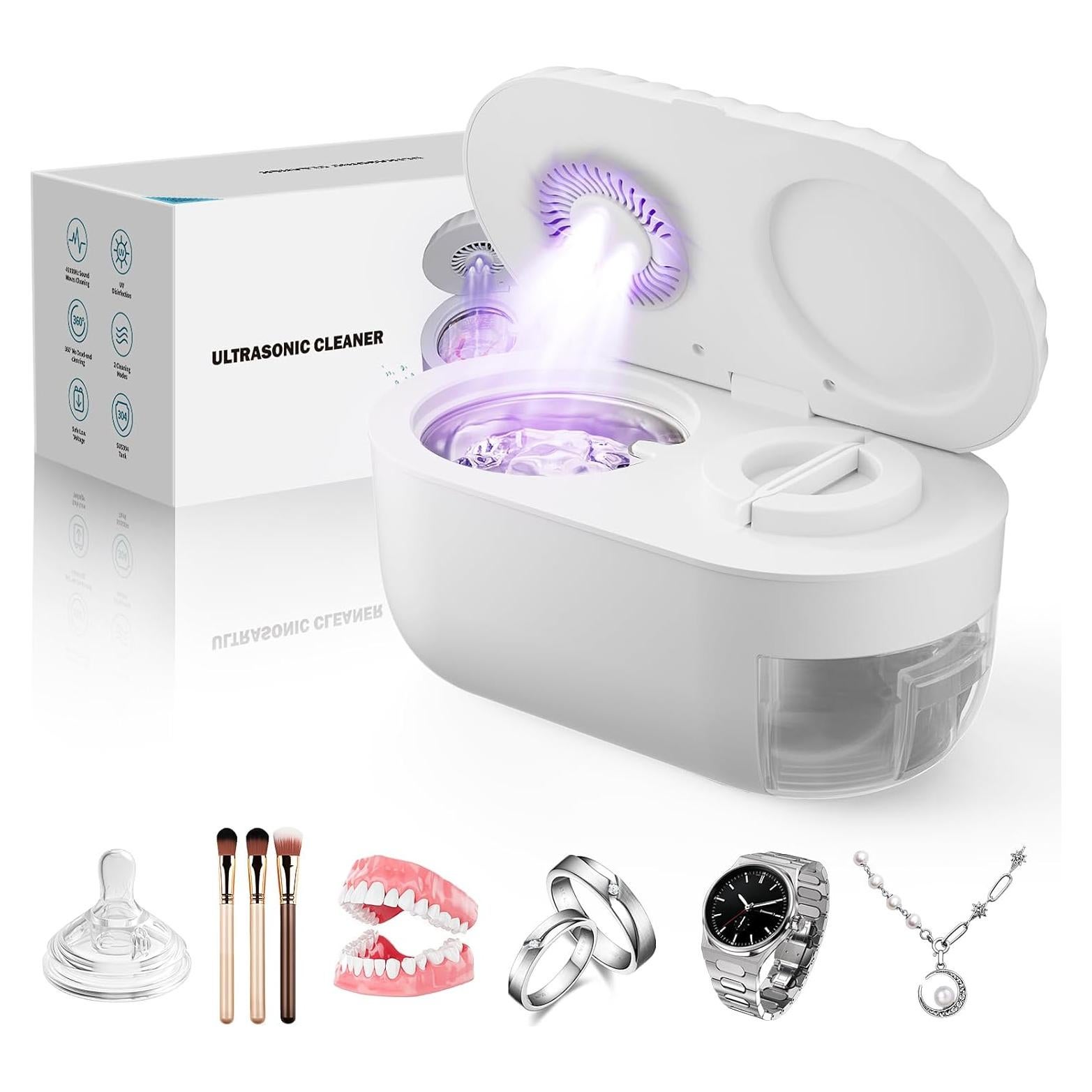 Limpiador Ultrasónico de Joyas Pixosn 200ml Acero Inoxidable