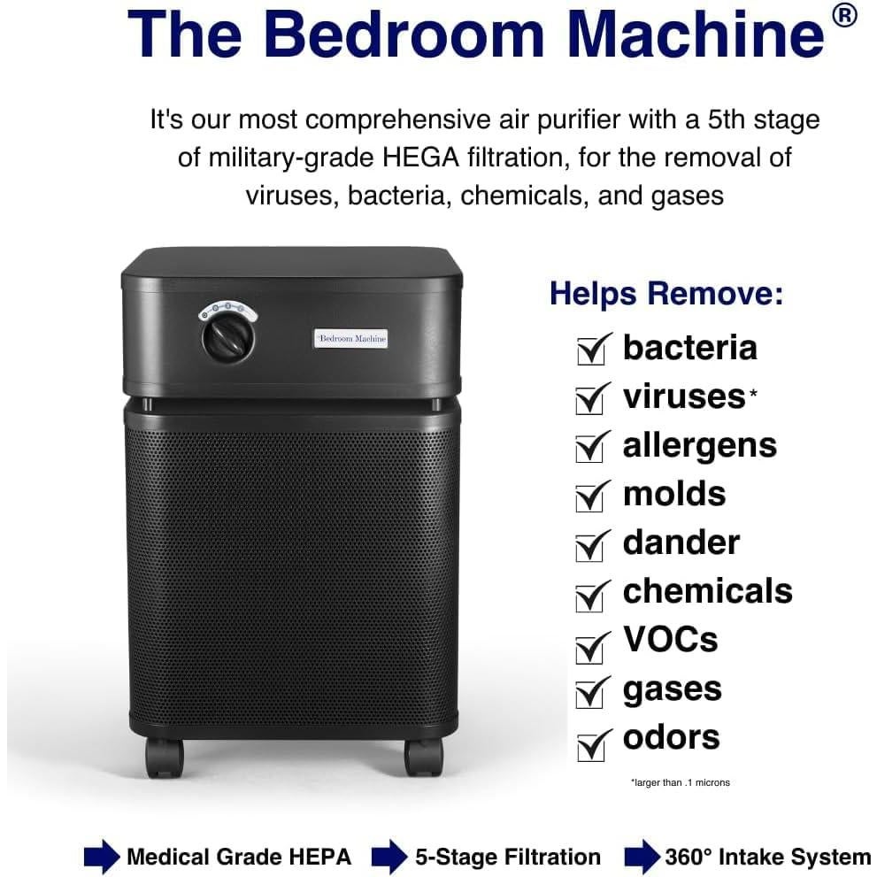 Purificador de aire Austin Air Máquina de dormitorio HEPA 5 etapas