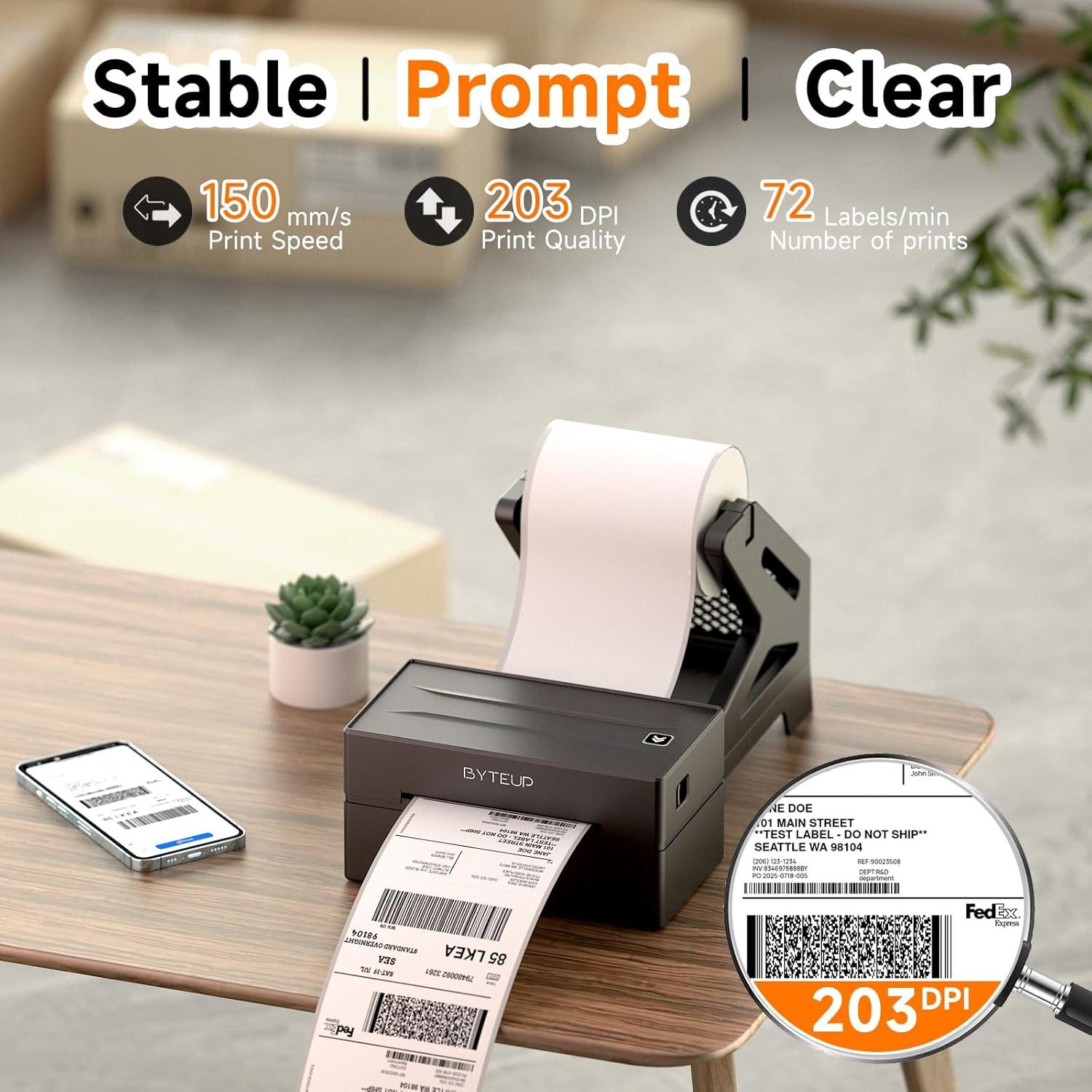 Impresora de Etiquetas Térmicas Bluetooth Shanyin 4x6 para Envíos