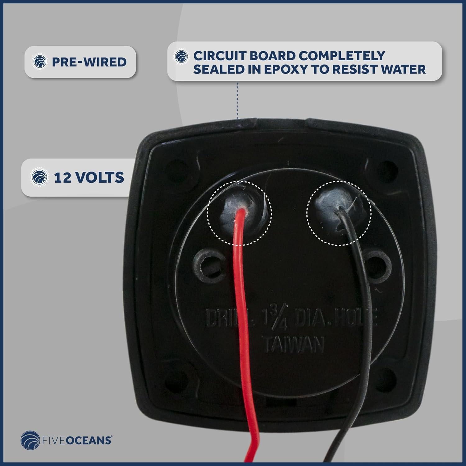 Luz de Pasillo LED Five Oceans, Paquete de 3, Azul, 12V