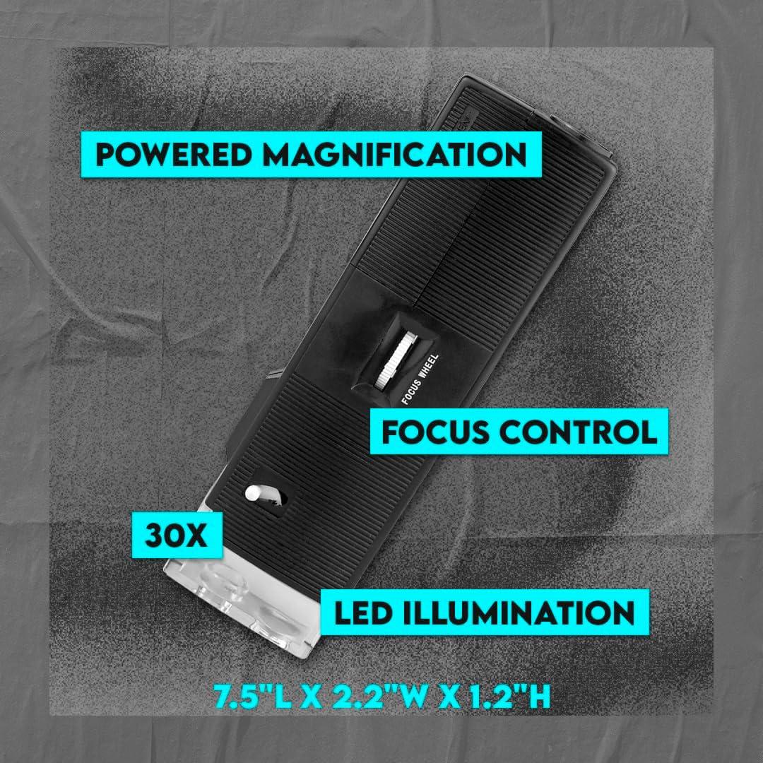 Microscopio de Bolsillo LED 30x SE con Rueda de Enfoque