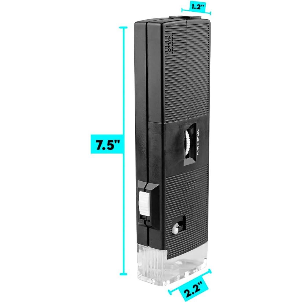Microscopio de Bolsillo LED 30x SE con Rueda de Enfoque