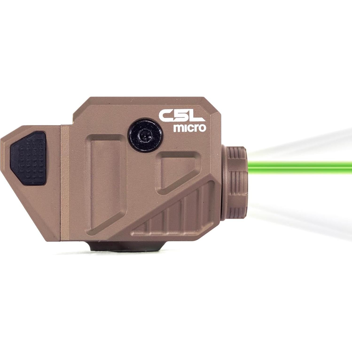 Visor Láser Verde C5L Viridian con Luz Táctica Recargable