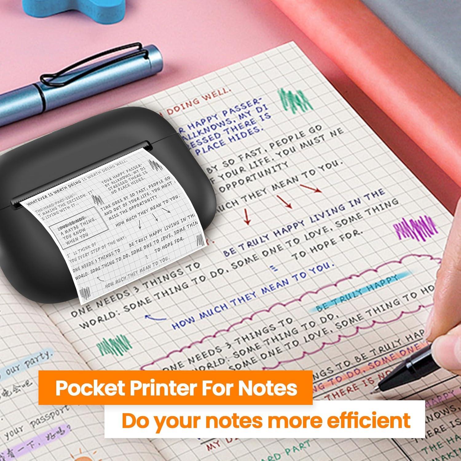 Impresora de Etiquetas Portátil NULLTONEX 3 cm, 50 Hojas