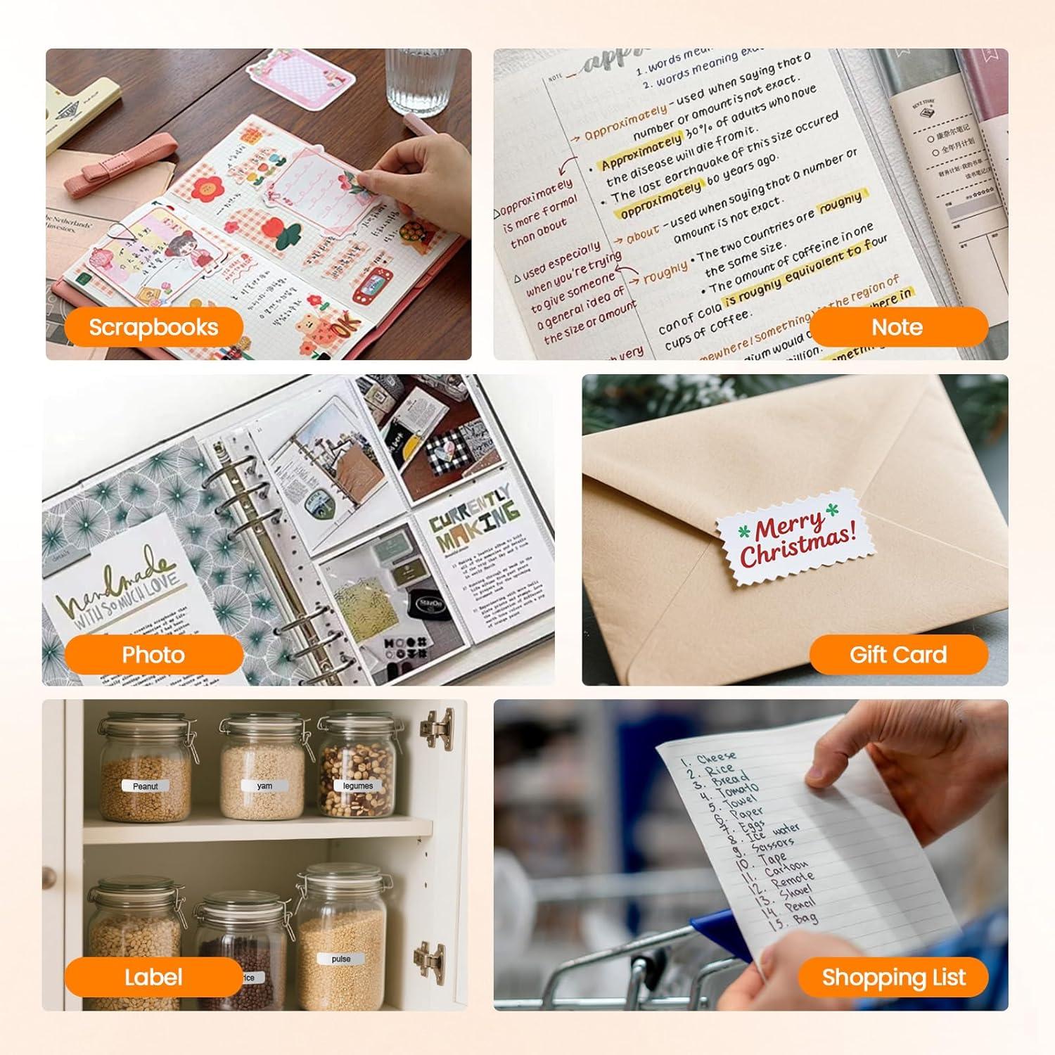 Impresora de Etiquetas Portátil NULLTONEX 3 cm, 50 Hojas