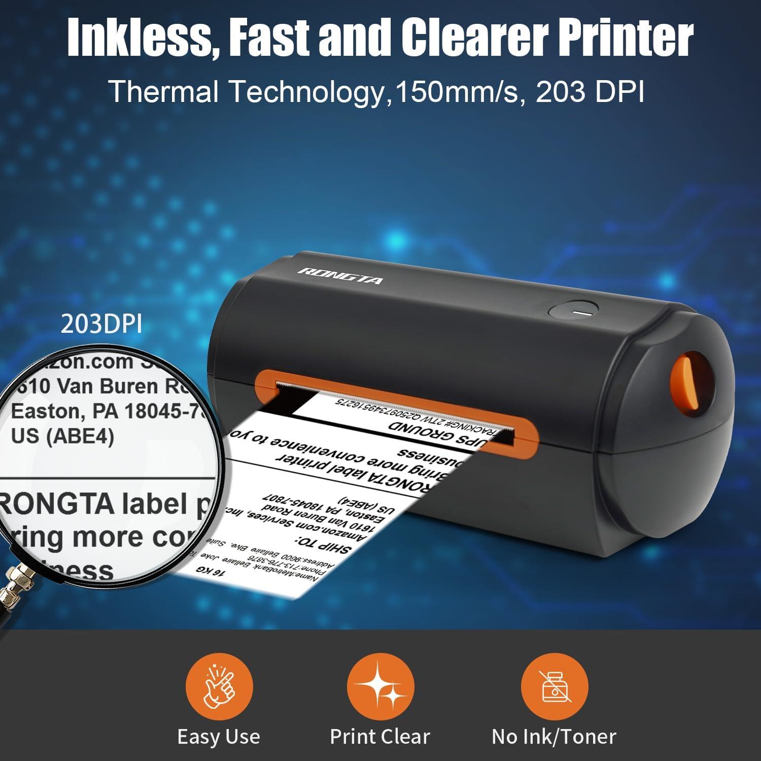 Impresora Térmica de Etiquetas Rongta RP420 Bluetooth 4x6