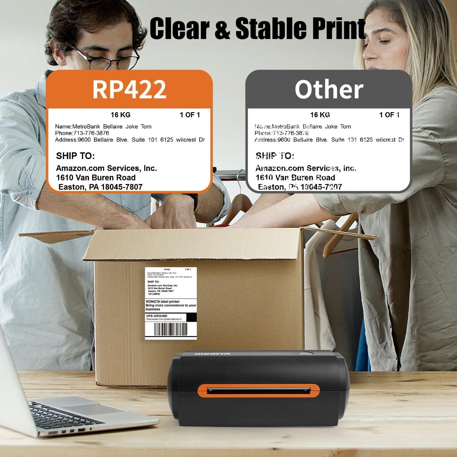 Impresora Térmica de Etiquetas Rongta RP420 Bluetooth 4x6