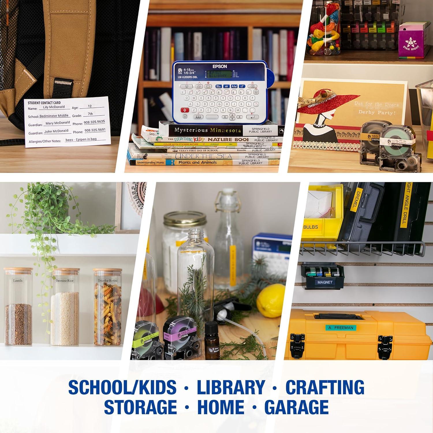 Fabricante de Etiquetas Portátil Epson LABELWORKS LW-K200PX - 18mm