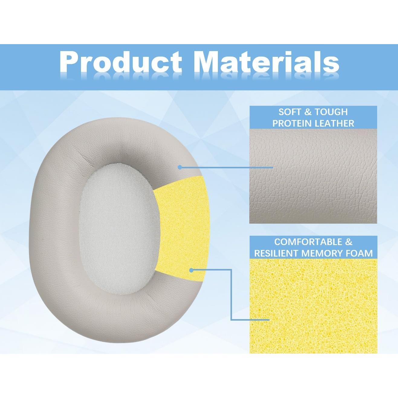 Almohadillas de Repuesto PhantAccy para Auriculares Sony WH-1000XM5