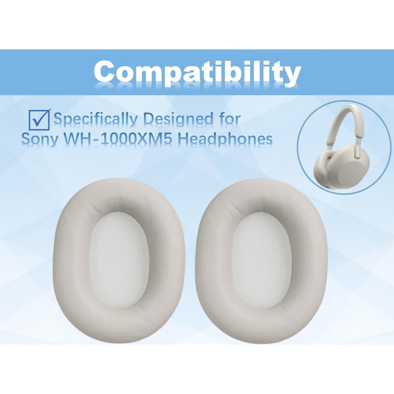 Almohadillas de Repuesto PhantAccy para Auriculares Sony WH-1000XM5