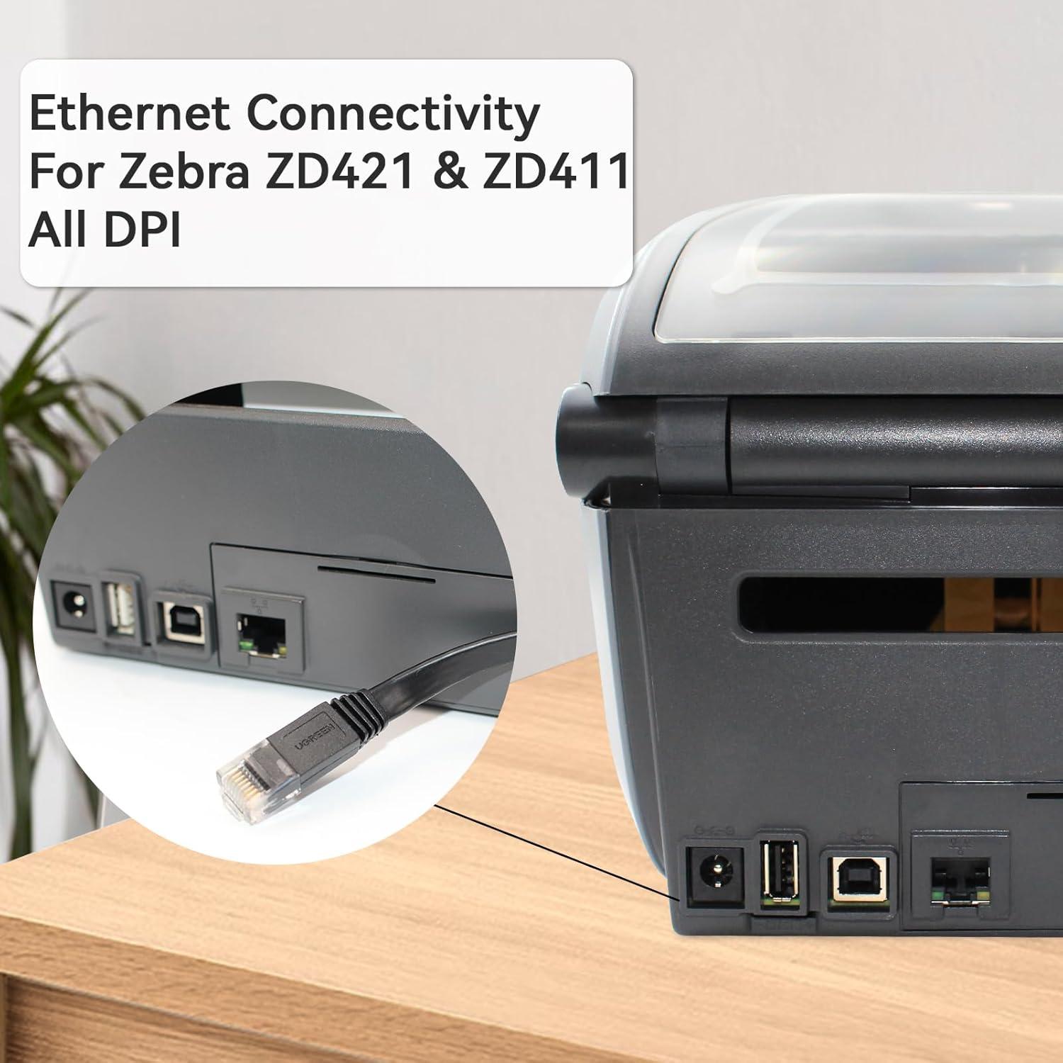 Kit Módulo Ethernet Zebra ZD421 ZD411 Conexión Rápida 203dpi 300dpi