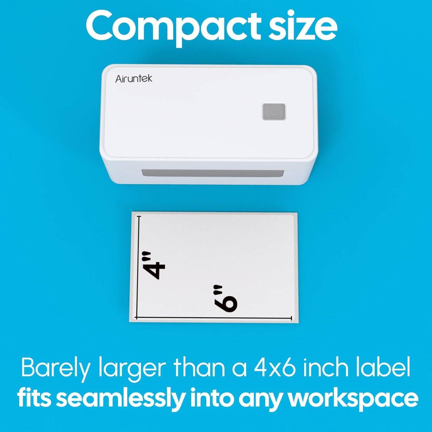 Impresora Térmica de Etiquetas Airuntek 4x6 Bluetooth Wi-Fi