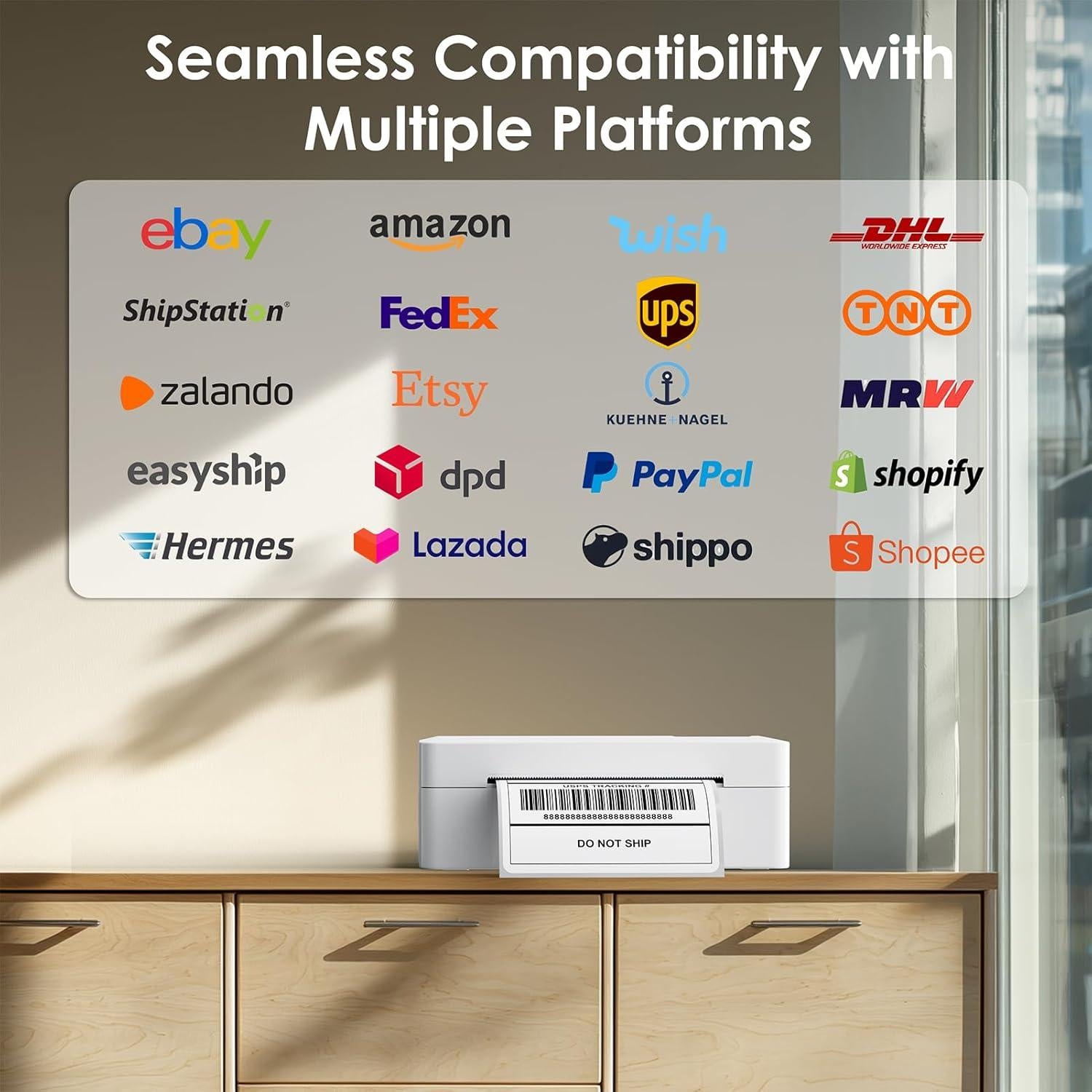 Impresora Térmica de Etiquetas KNAON Y41BT Bluetooth 4x6