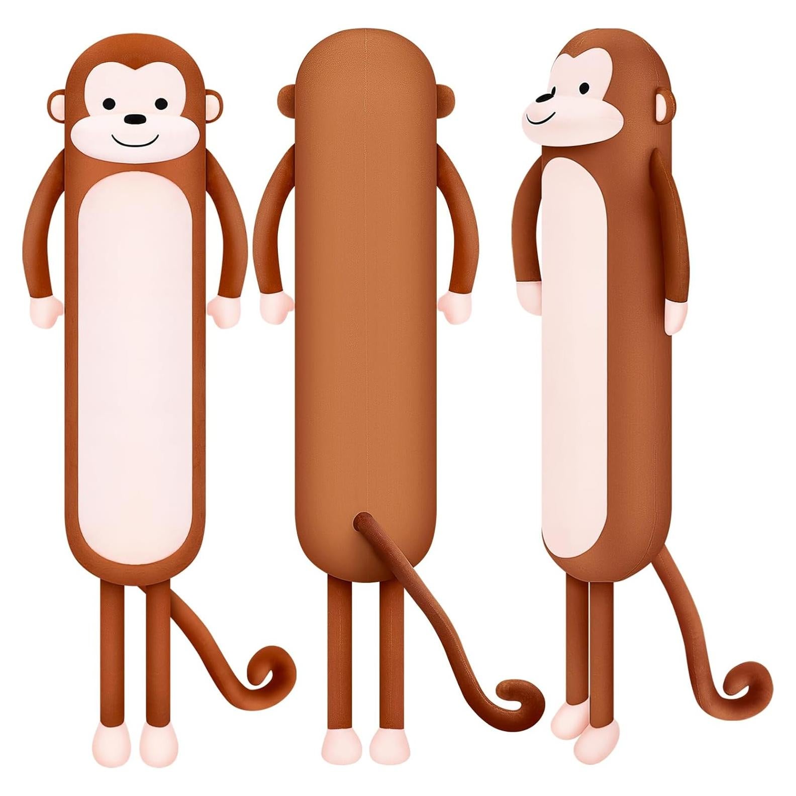 Almohada de Peluche Mono Largo Achwishap 100 cm Suave Kawaii