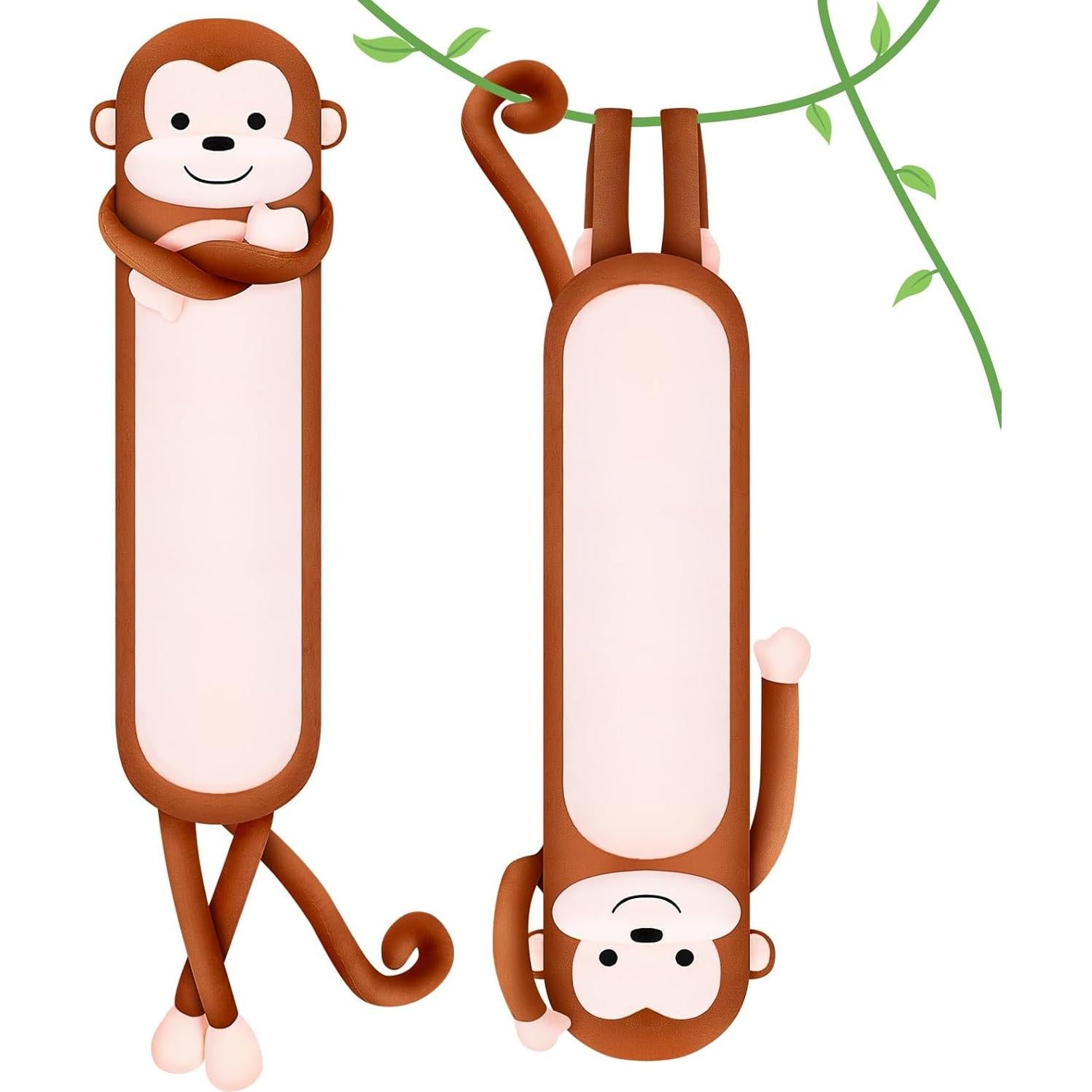 Almohada de Peluche Mono Largo Achwishap 100 cm Suave Kawaii