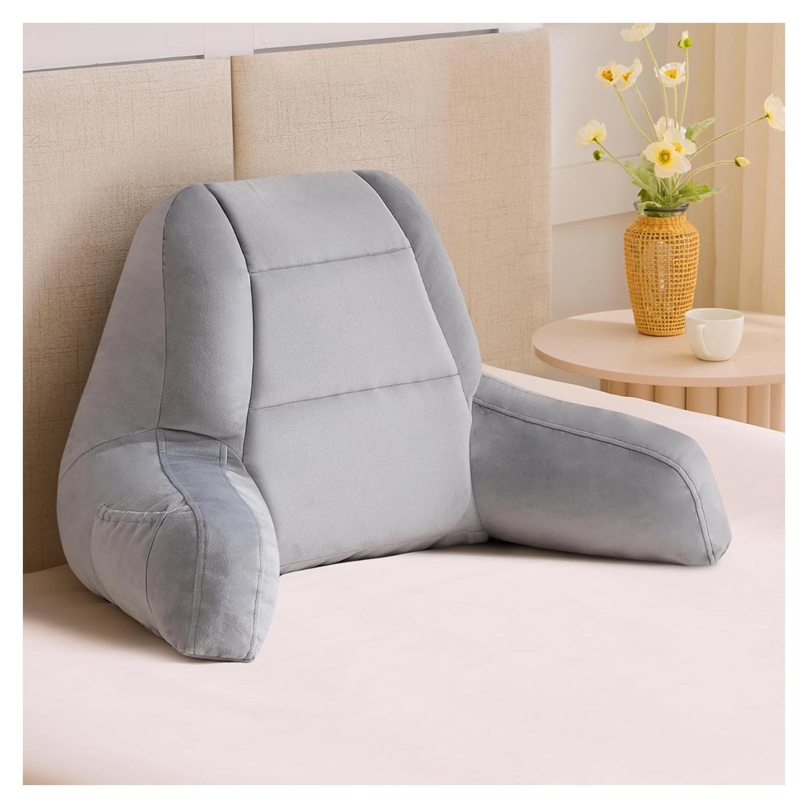 Cojín de Respaldo IASEAHK 45.72cm Espuma Viscoelástica Gris