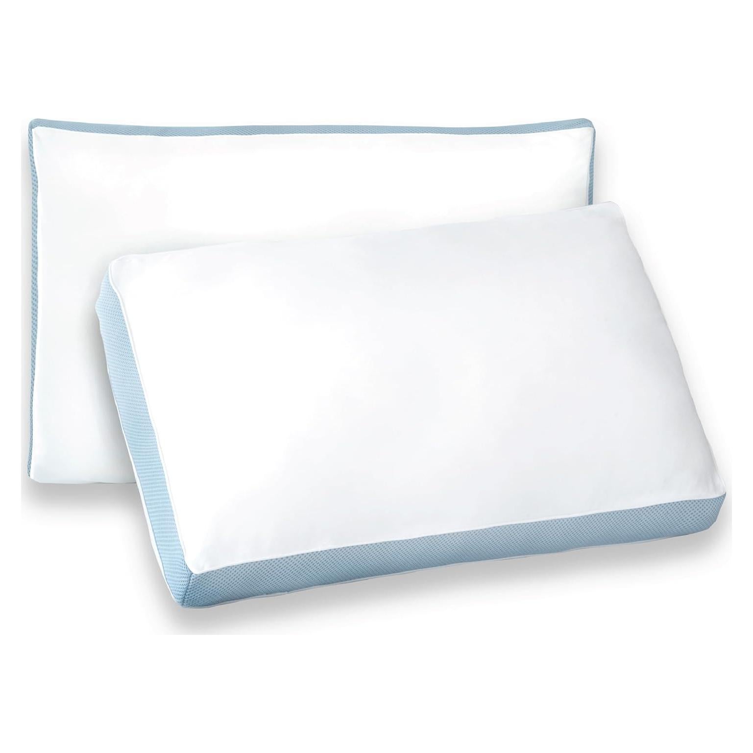 Cojines Refrigerantes Dreamlab King Juego de 2 Blanco 36.8x49.5cm