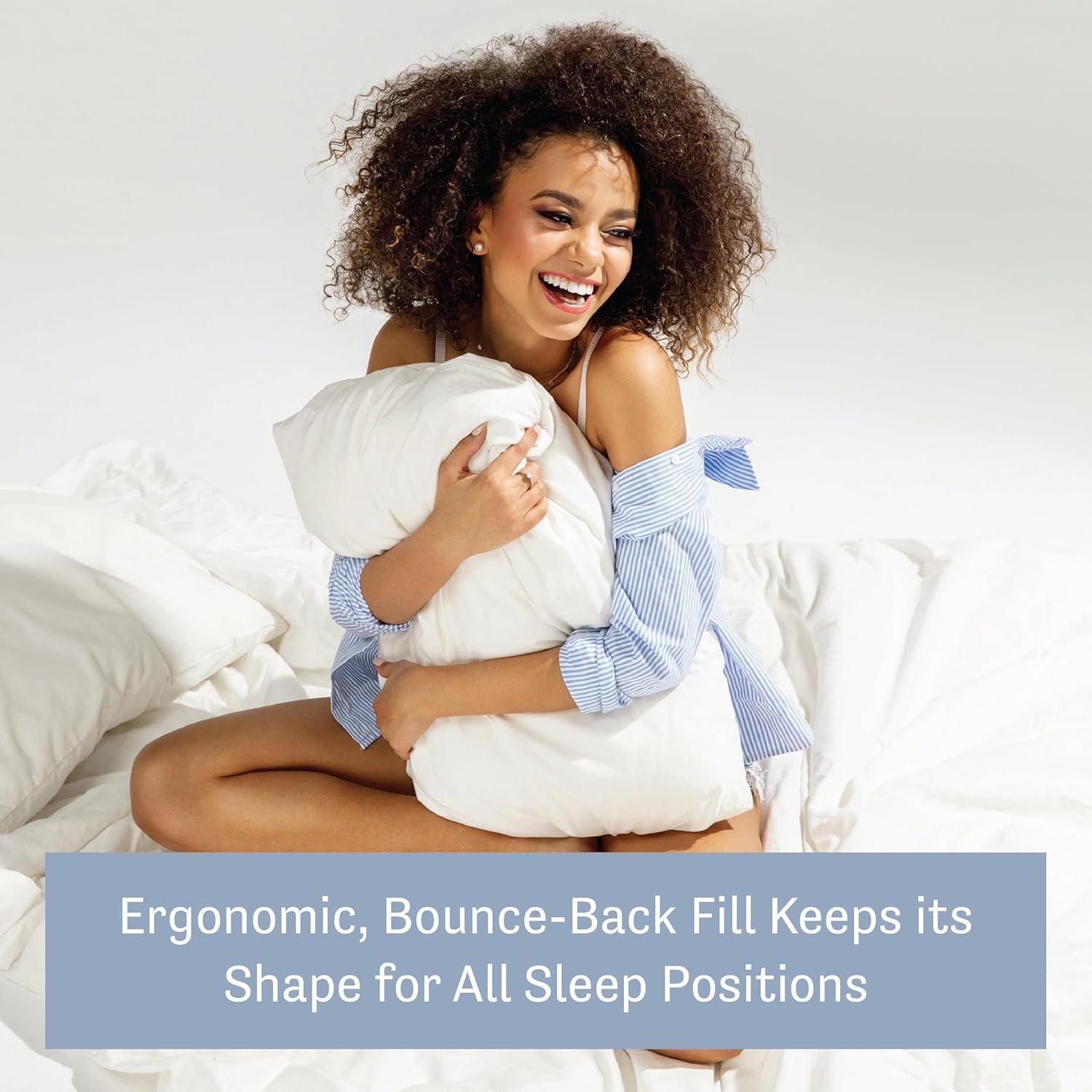 Cojines Refrigerantes Dreamlab King Juego de 2 Blanco 36.8x49.5cm