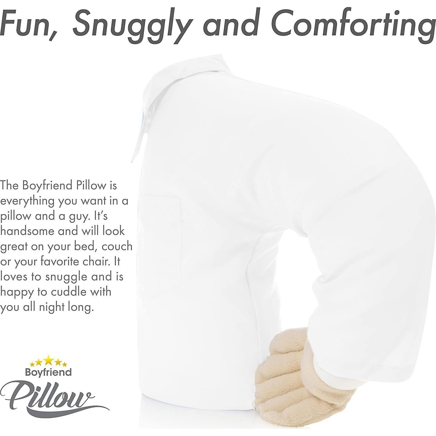 Almohada Novio Grande Blanca - Microperlas y Algodón