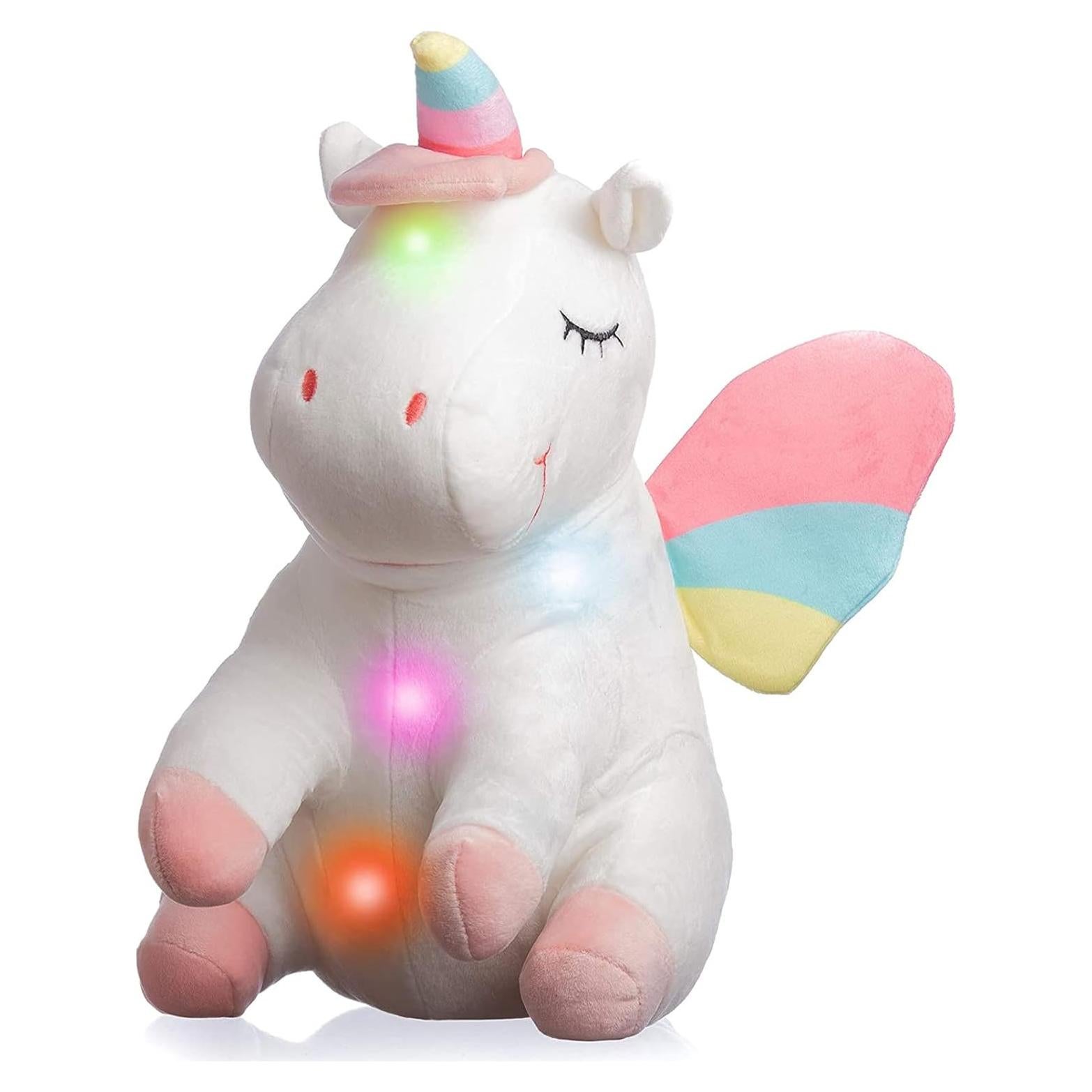 Almohada de peluche unicornio LED Pillow and Toast 22.86 cm