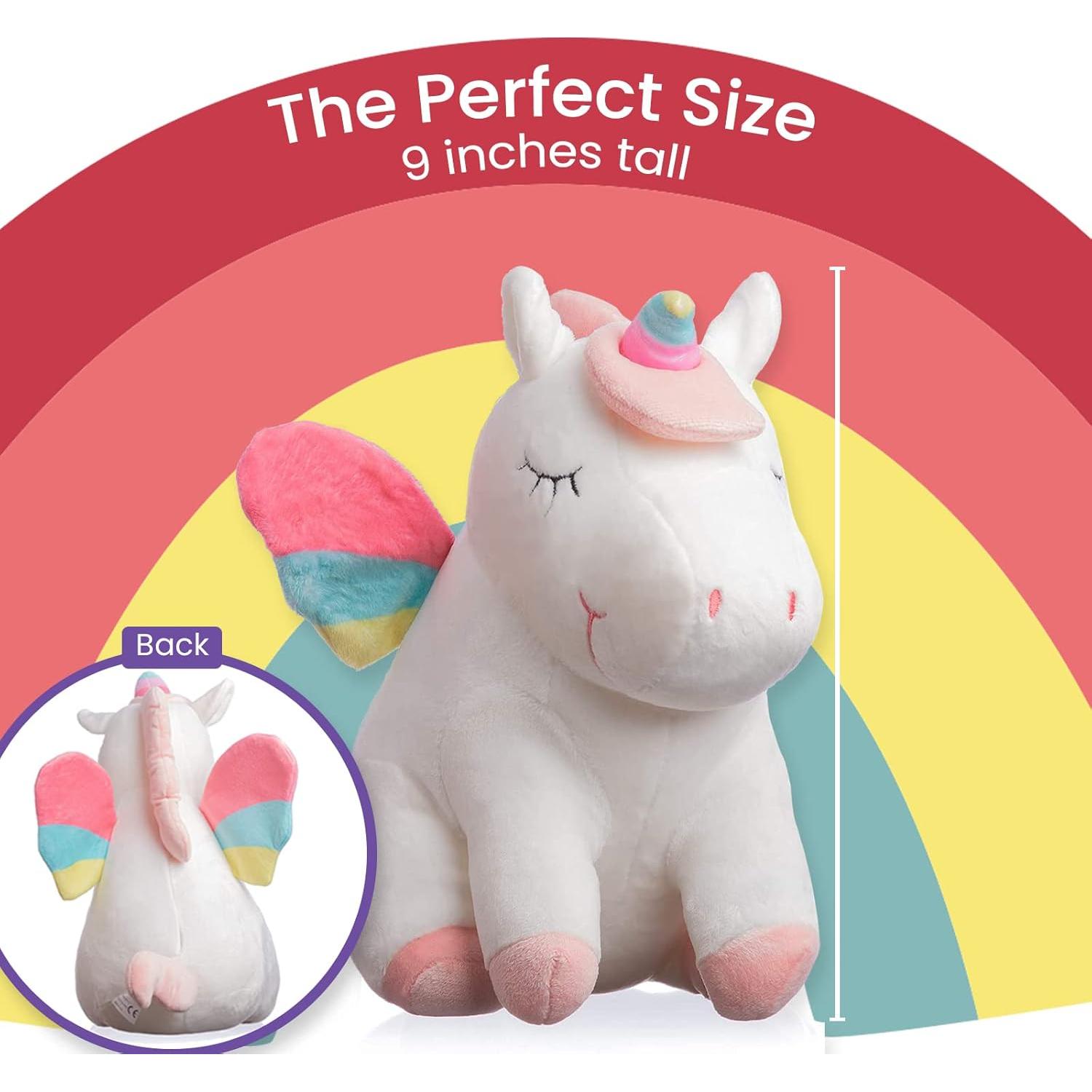 Almohada de peluche unicornio LED Pillow and Toast 22.86 cm