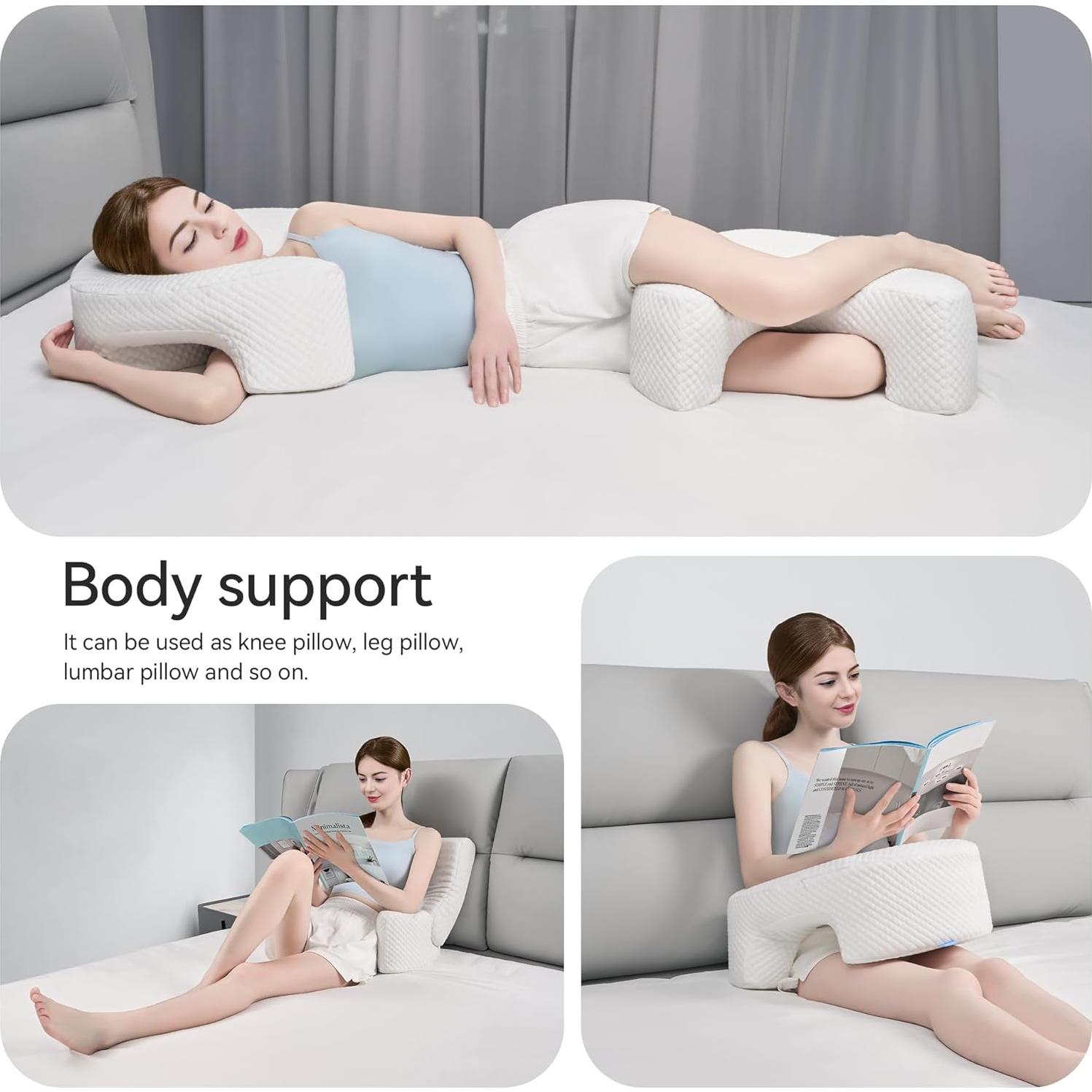 Almohada Ergonómica AM AEROMAX Reina para Dormir de Lado