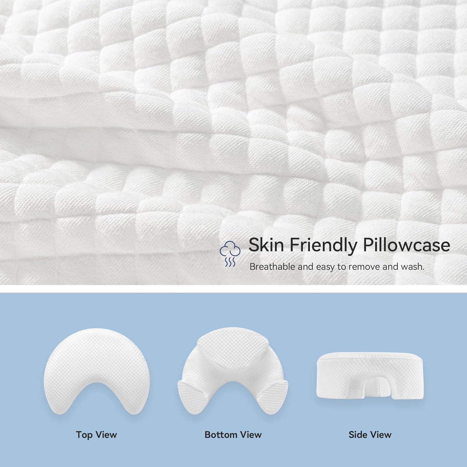 Almohada Ergonómica AM AEROMAX Reina para Dormir de Lado