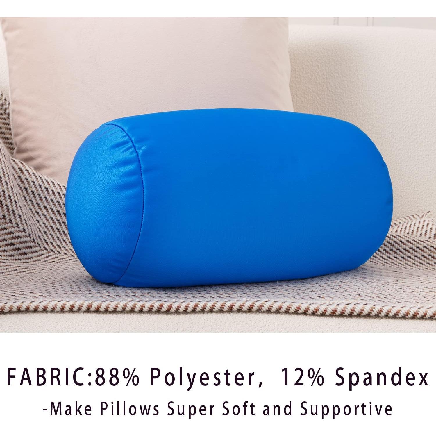 Almohada de Cuello Microperlas FABSKIY Azul Cielo 35.5x17.8cm