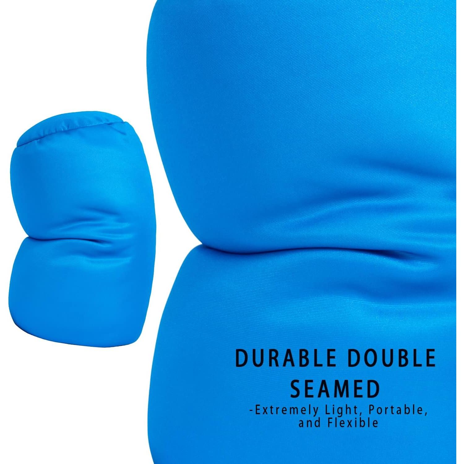 Almohada de Cuello Microperlas FABSKIY Azul Cielo 35.5x17.8cm