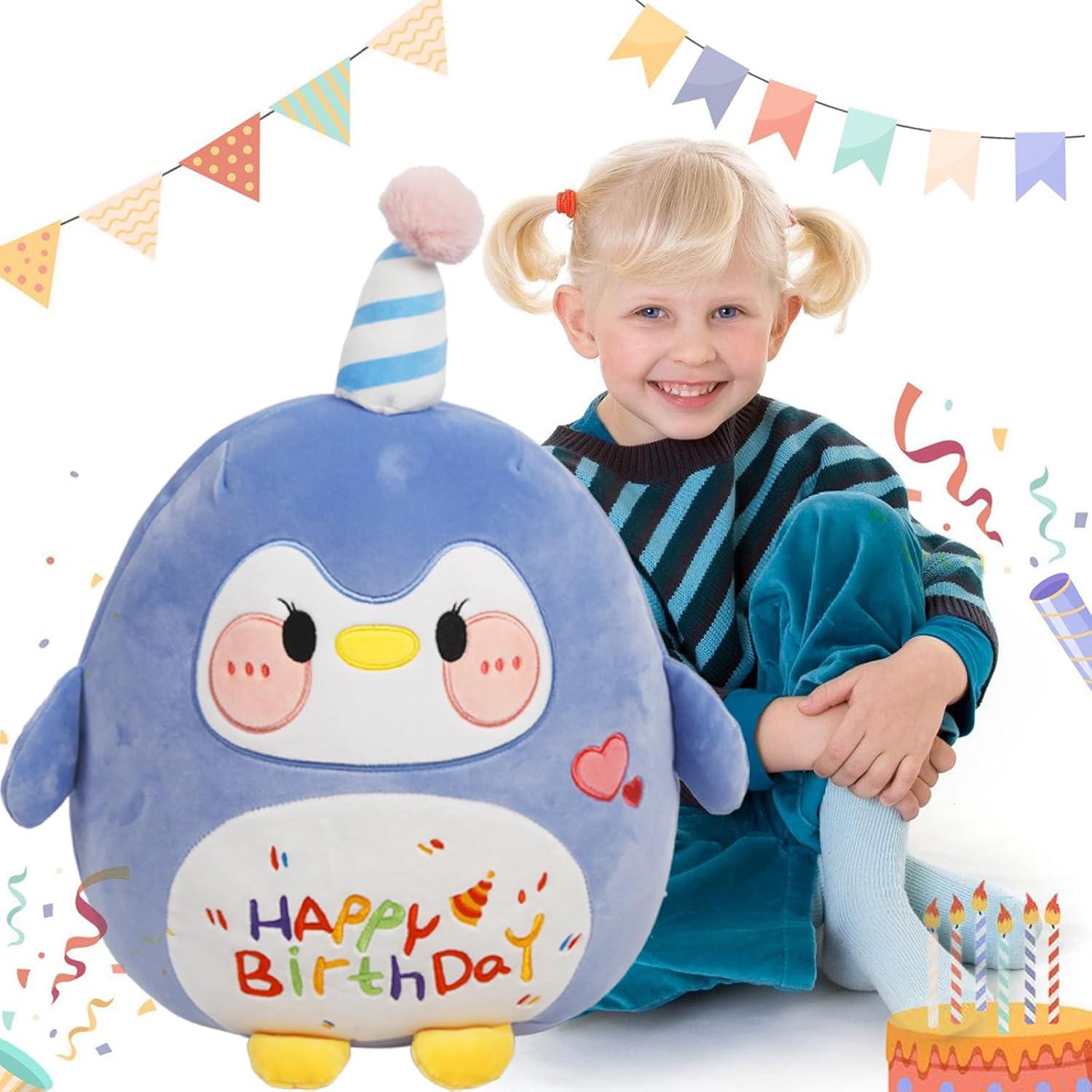 Peluche Pingüino Azul ARELUX 45.72 cm Almohada Suave