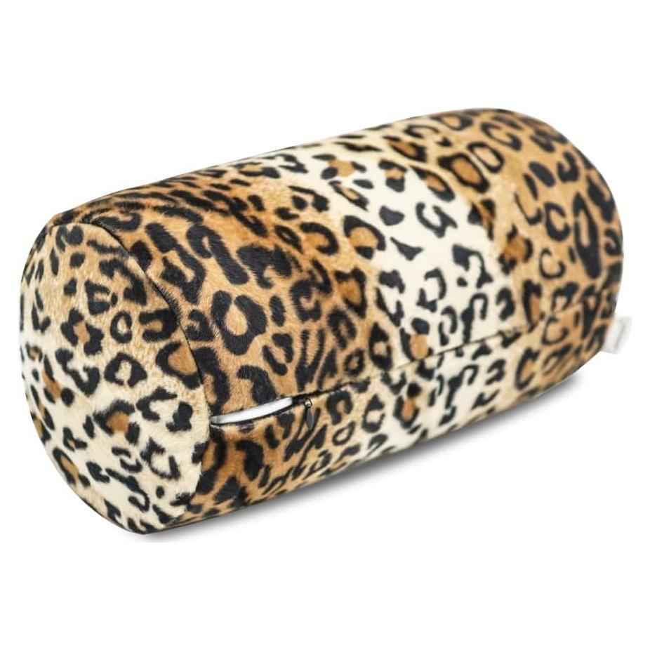 Almohada Cilíndrica CARRIE HOME Leopardo 30.5x17.8 cm Suave