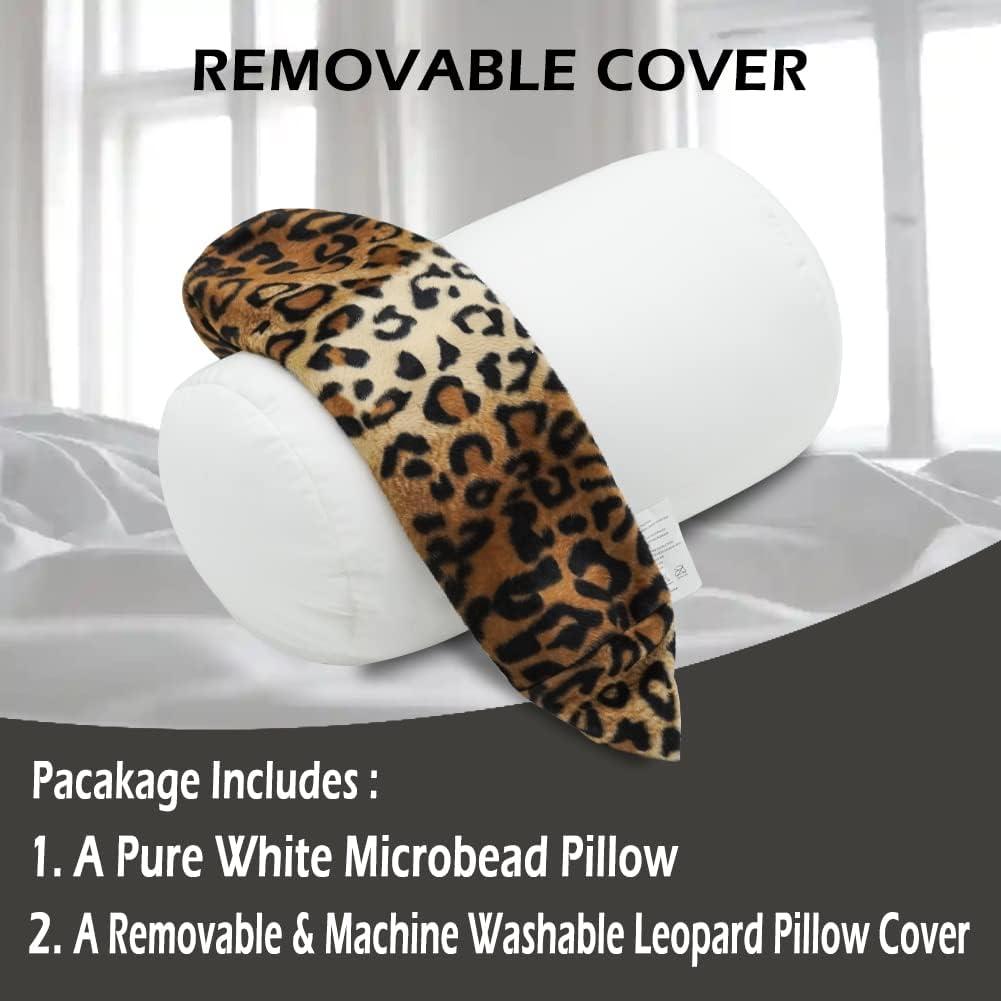 Almohada Cilíndrica CARRIE HOME Leopardo 30.5x17.8 cm Suave
