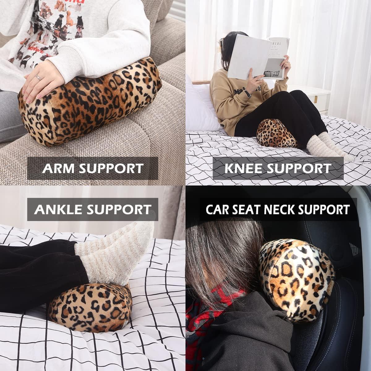 Almohada Cilíndrica CARRIE HOME Leopardo 30.5x17.8 cm Suave