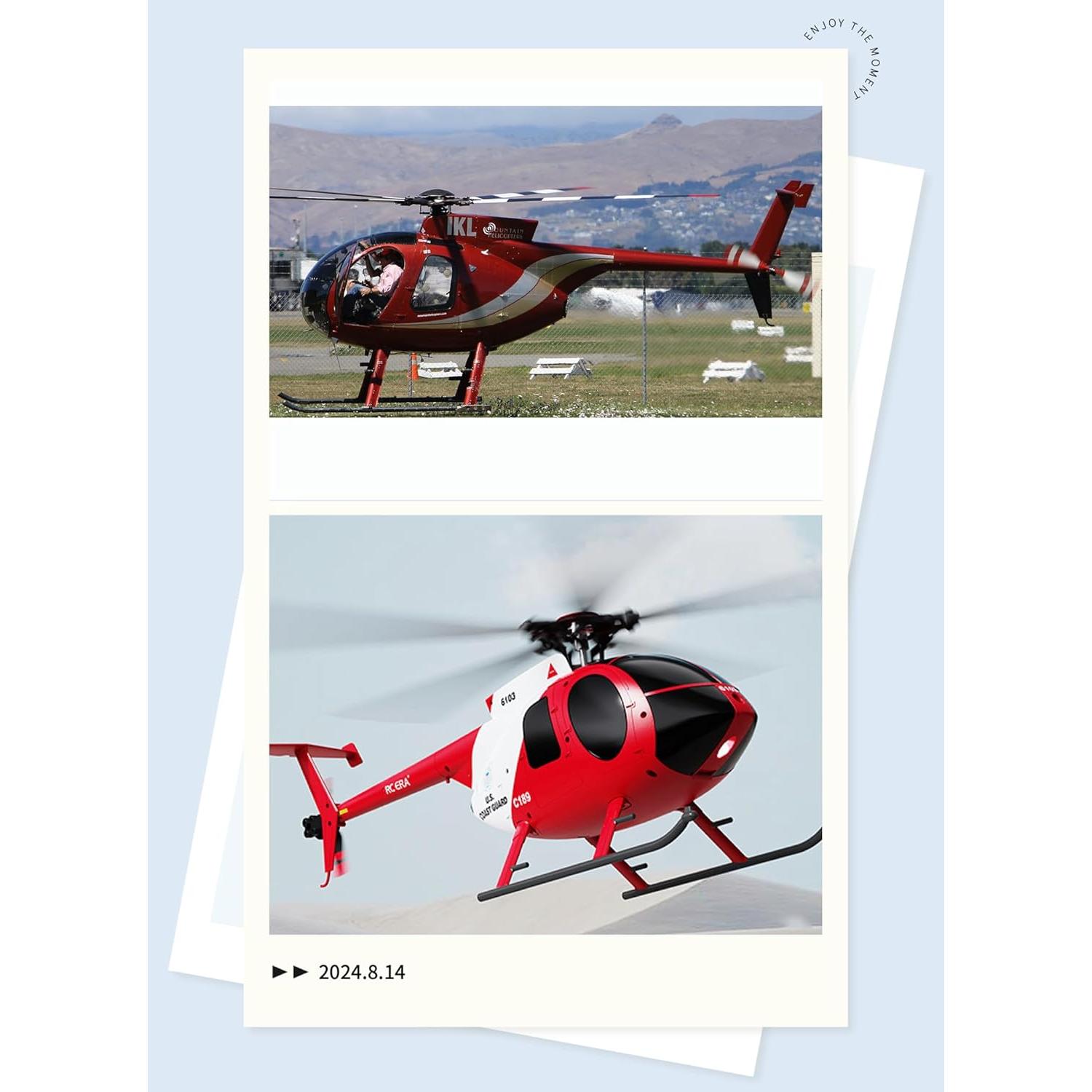 Helicóptero RC MD500 C189 335mm con Posicionamiento Óptico