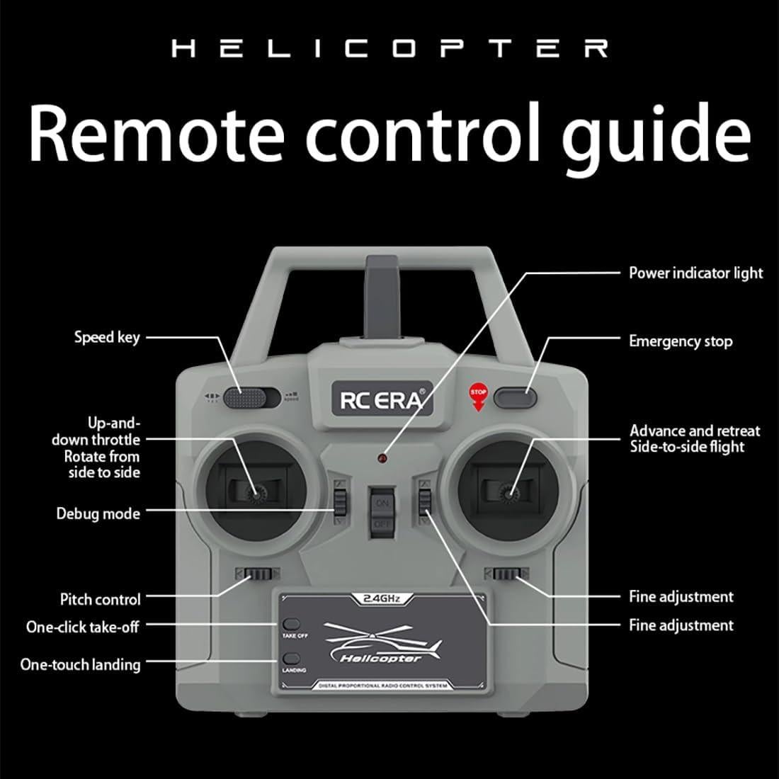 Helicóptero RC MD500 C189 335mm con Posicionamiento Óptico