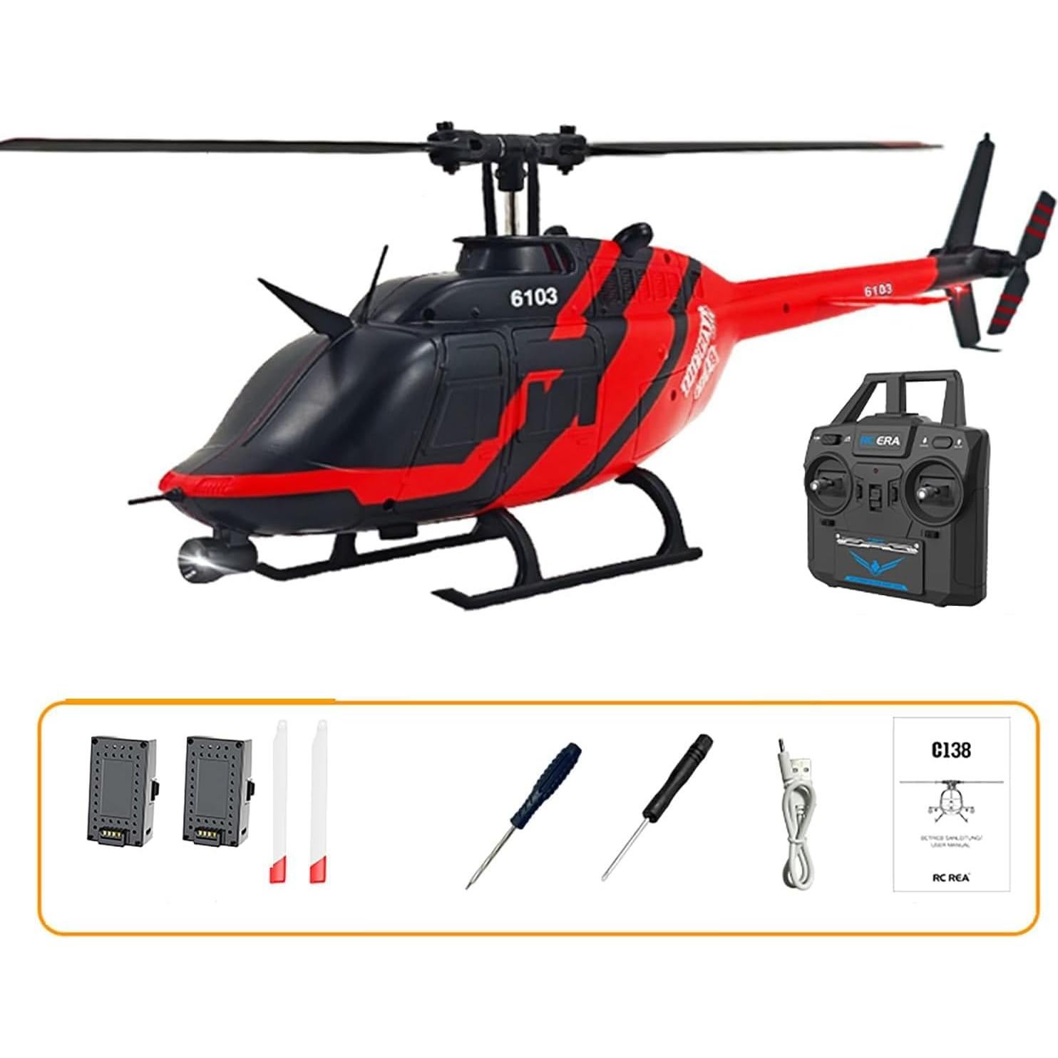Helicóptero RC SOWOFA C138 Control Remoto 6CH 30.99cm
