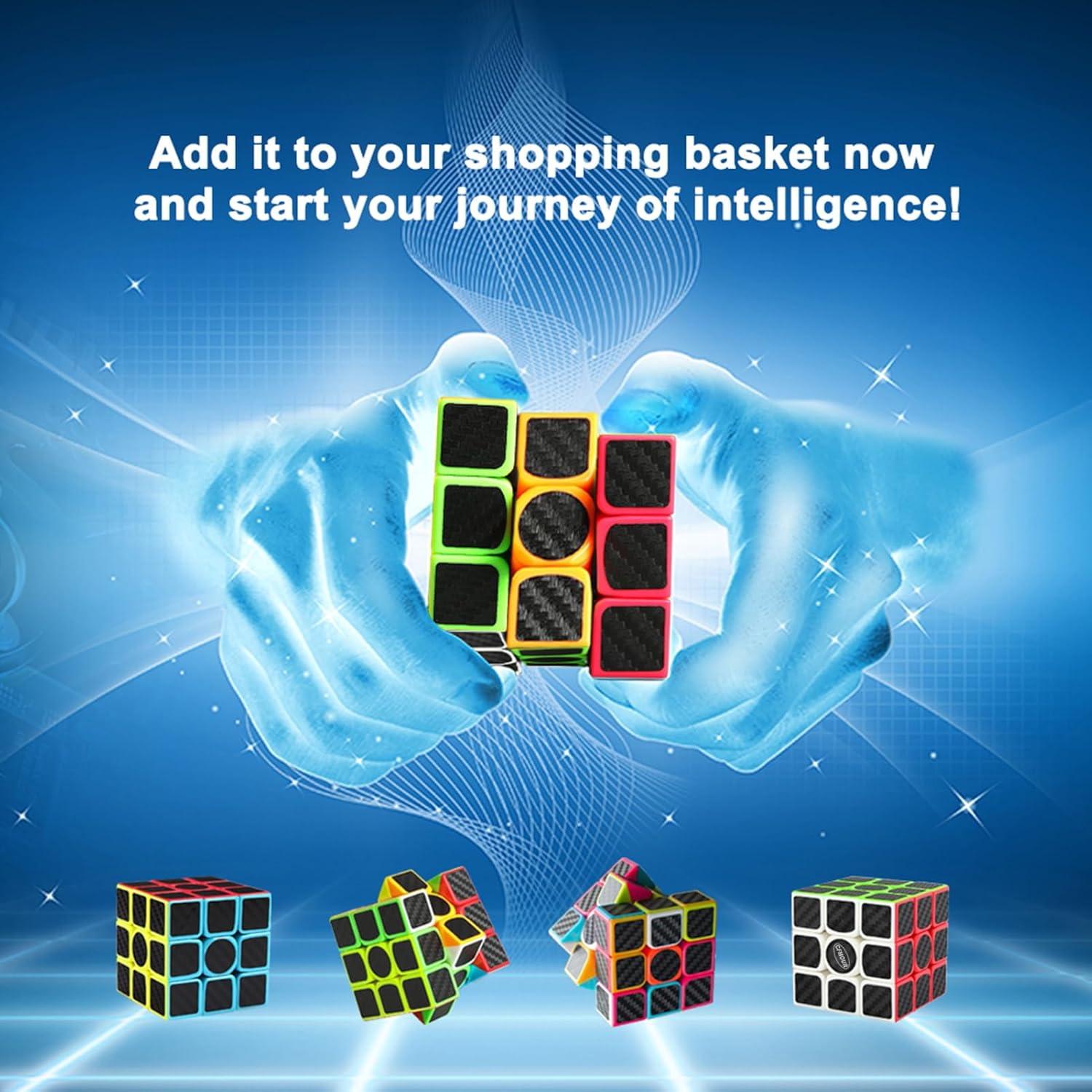 Cubo Mágico CFMOUR 3x3 Fibra de Carbono Ajustable