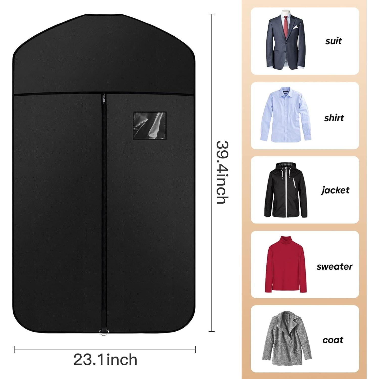 Bolsa de Ropa Oxford Vodiver 101.6 cm 2 Paquetes Negra