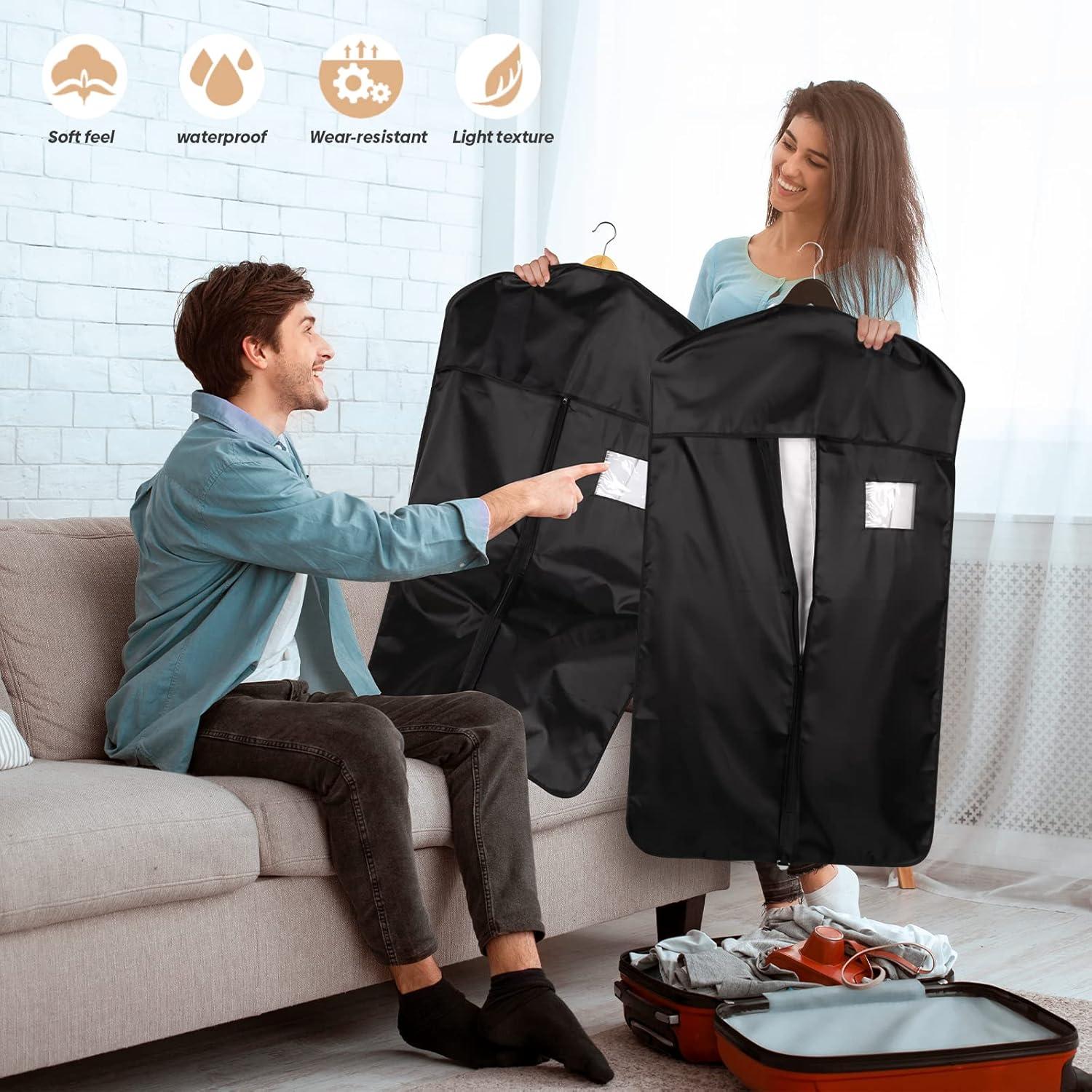 Bolsa de Ropa Oxford Vodiver 101.6 cm 2 Paquetes Negra