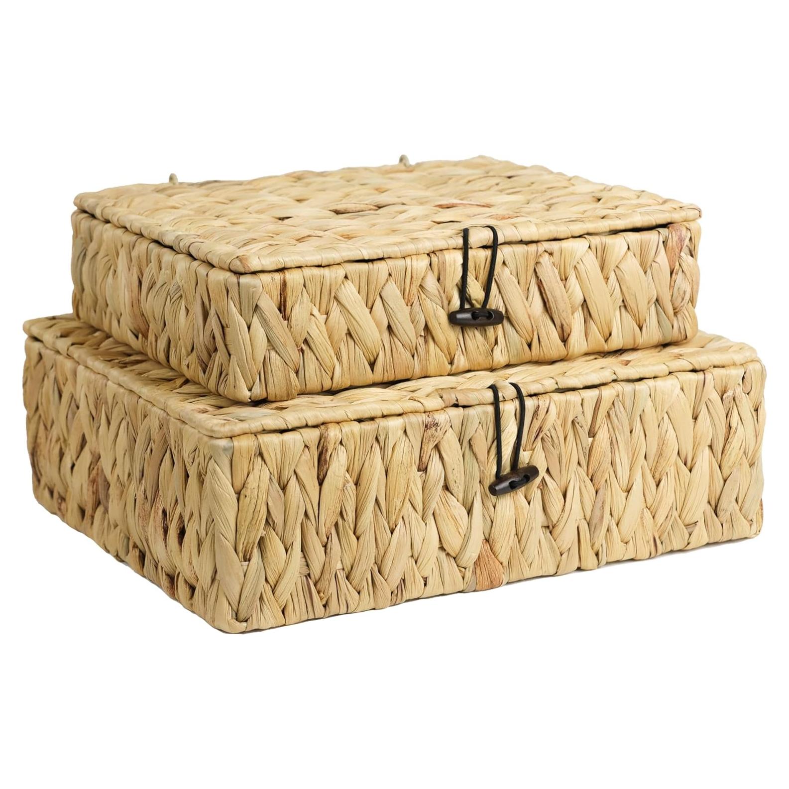 Juego de 2 Cestas de Mimbre ORDELITE para Almacenamiento