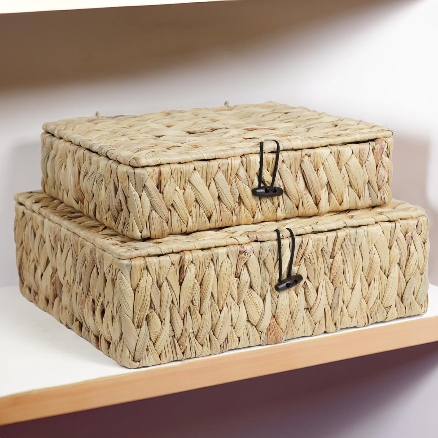 Juego de 2 Cestas de Mimbre ORDELITE para Almacenamiento