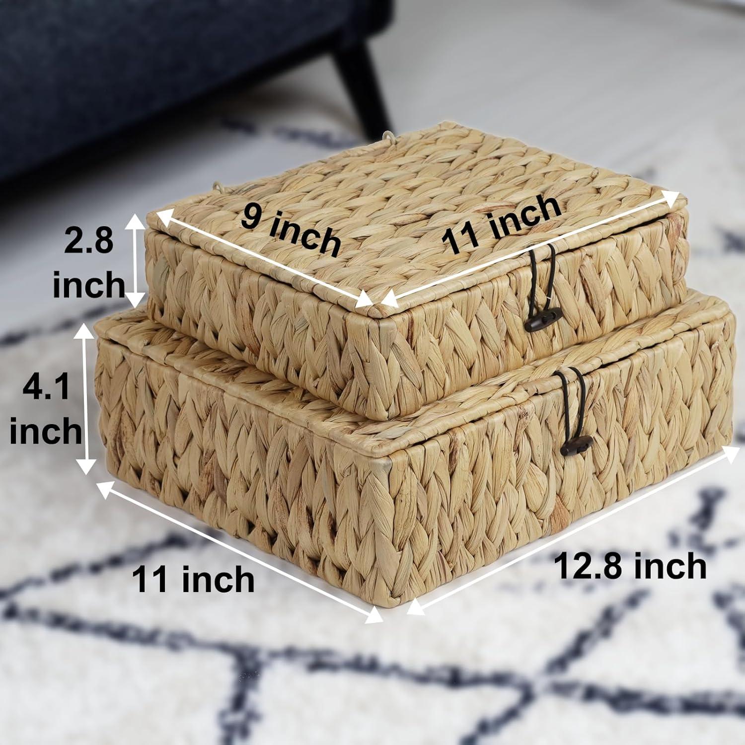 Juego de 2 Cestas de Mimbre ORDELITE para Almacenamiento