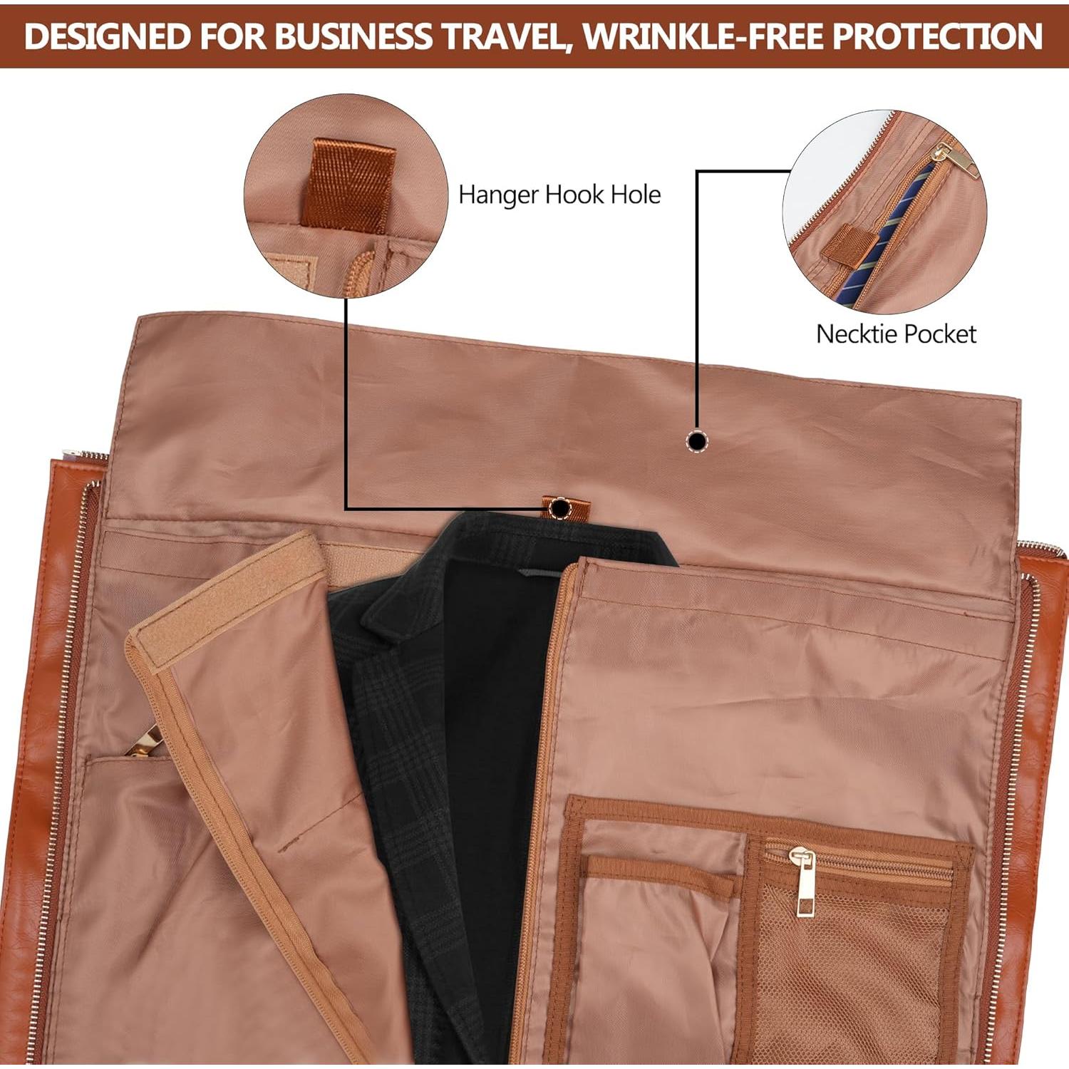 Bolsa de Viaje Convertible Kalawen 45L Naranja con Compartimento para Zapatos