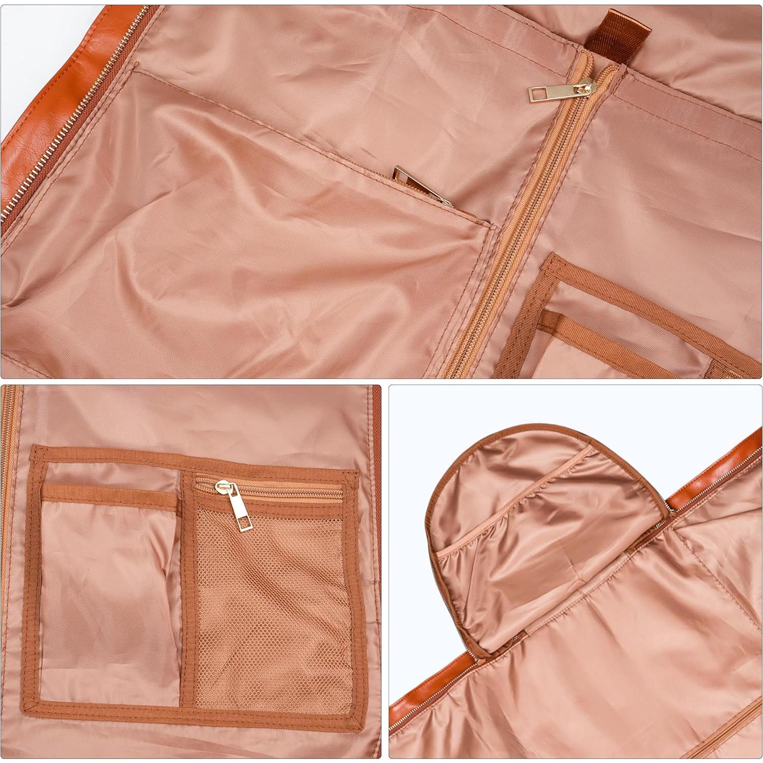 Bolsa de Viaje Convertible Kalawen 45L Naranja con Compartimento para Zapatos